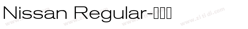Nissan Regular字体转换